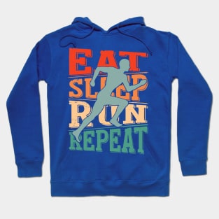 eat sleep run repeat 2 Hoodie